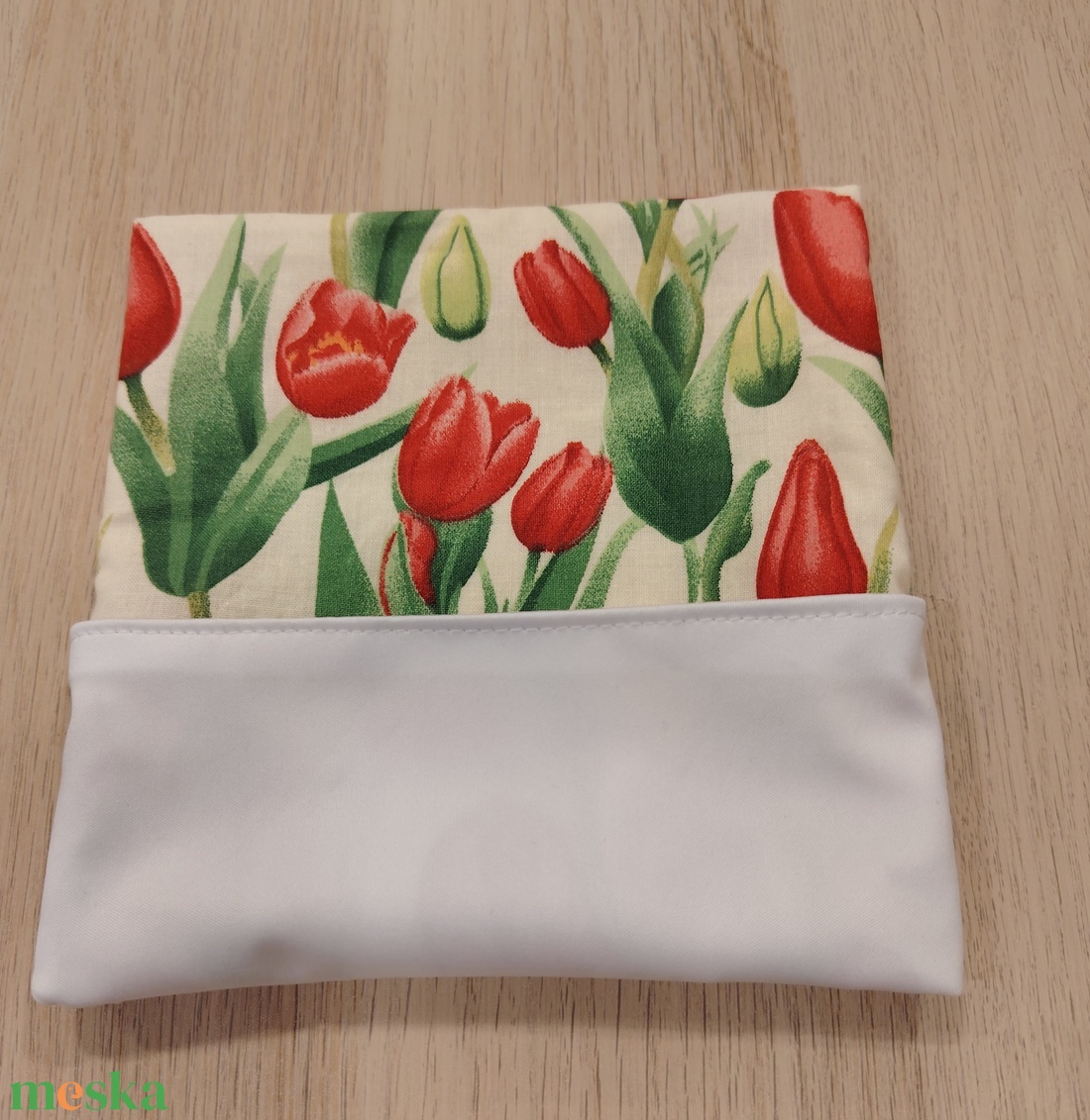 Tulipános nasi tasak - táska & tok - uzsonna- & ebéd tartó - szendvics csomagoló - Meska.hu