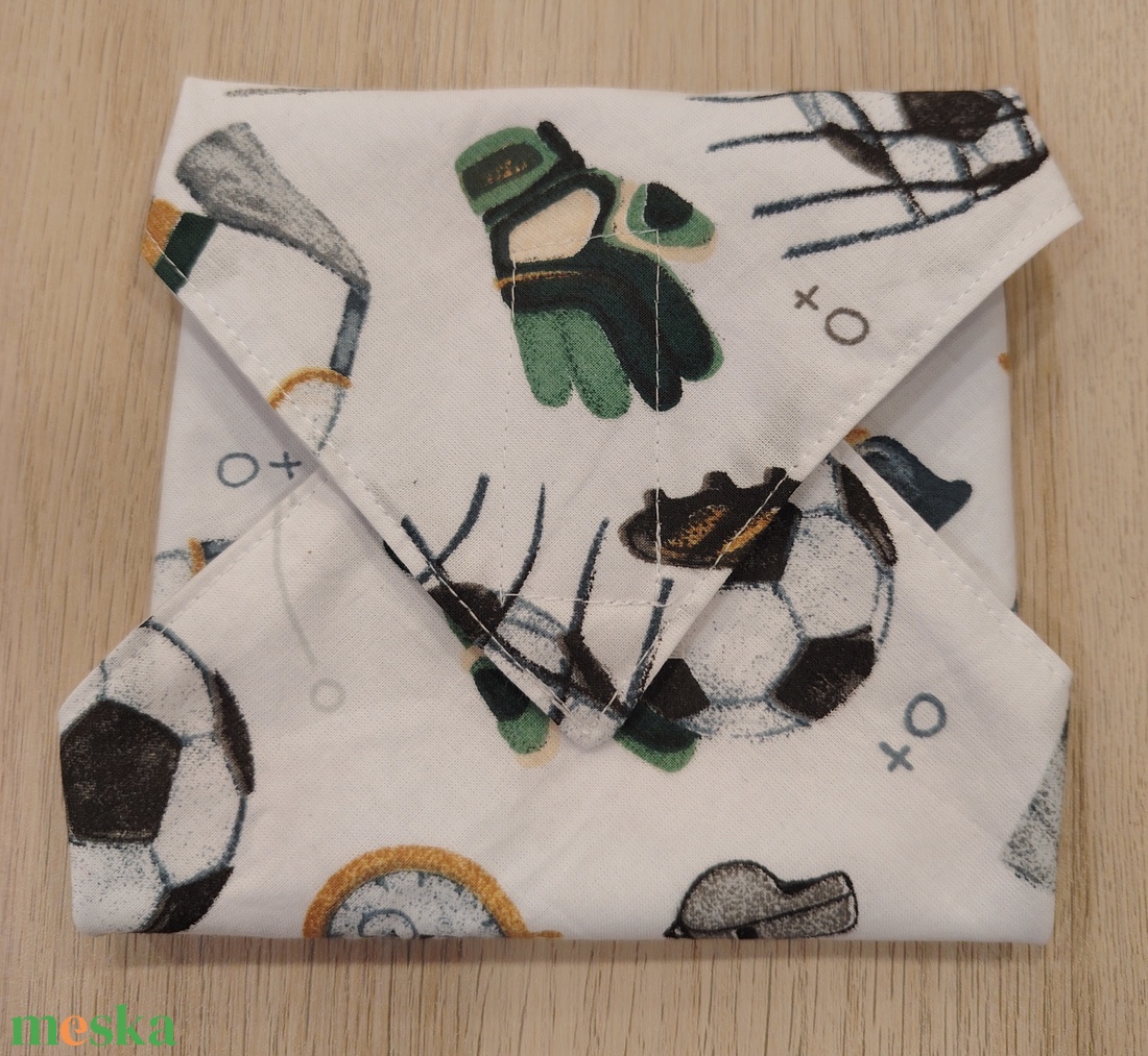 Focis újraszalvéta - táska & tok - uzsonna- & ebéd tartó - szendvics csomagoló - Meska.hu