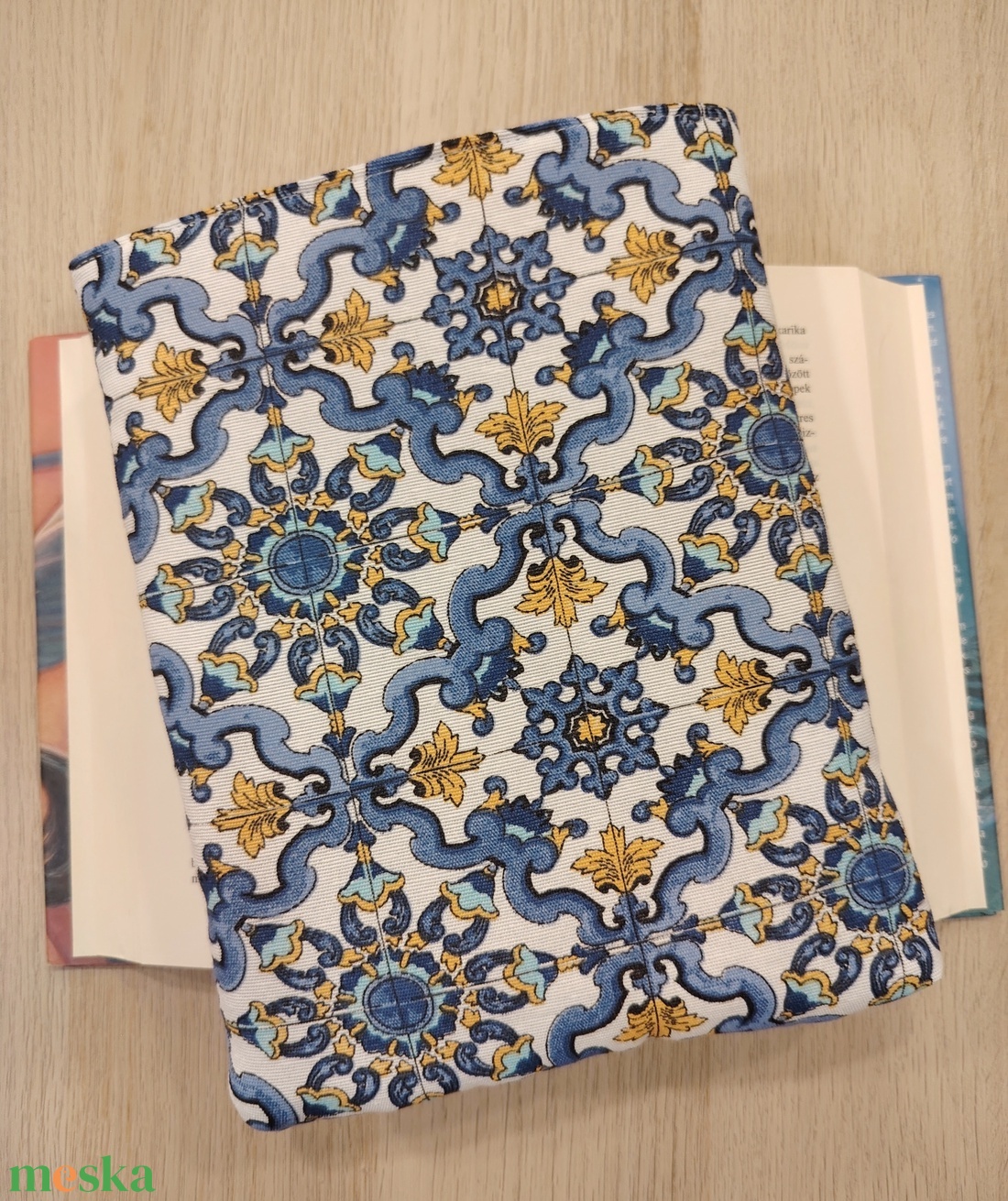 Csempe hatású ölelhető könyvtok  - otthon & életmód - papír, írószer - könyv- és füzetborító - Meska.hu