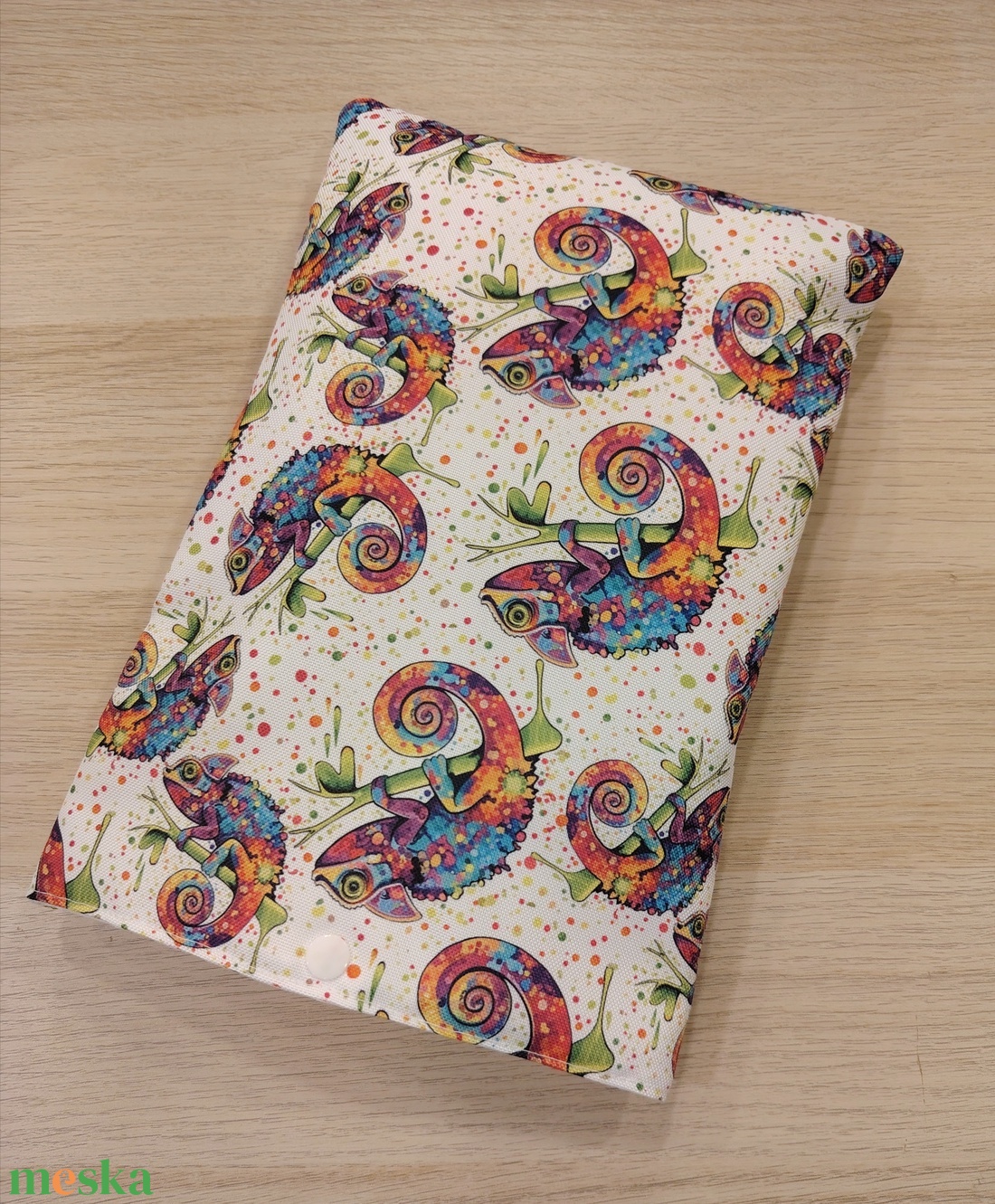 Nagy zárható vízhatlan könyvtok/tablet tok  (kaméleon)  - otthon & életmód - papír, írószer - könyv- és füzetborító - Meska.hu