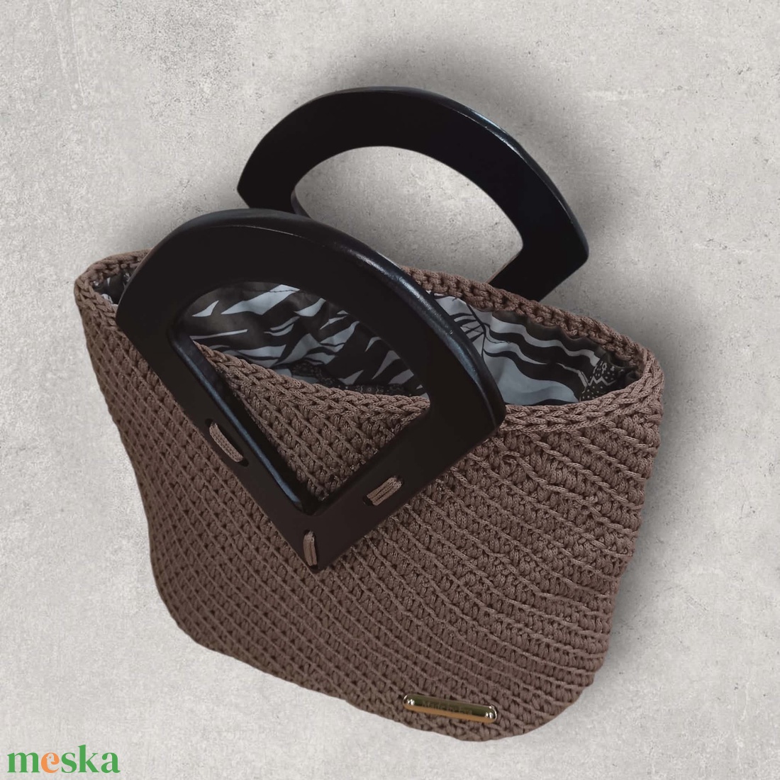 Cappuccino színű kézitáska - táska & tok - kézitáska & válltáska - kézitáska - Meska.hu