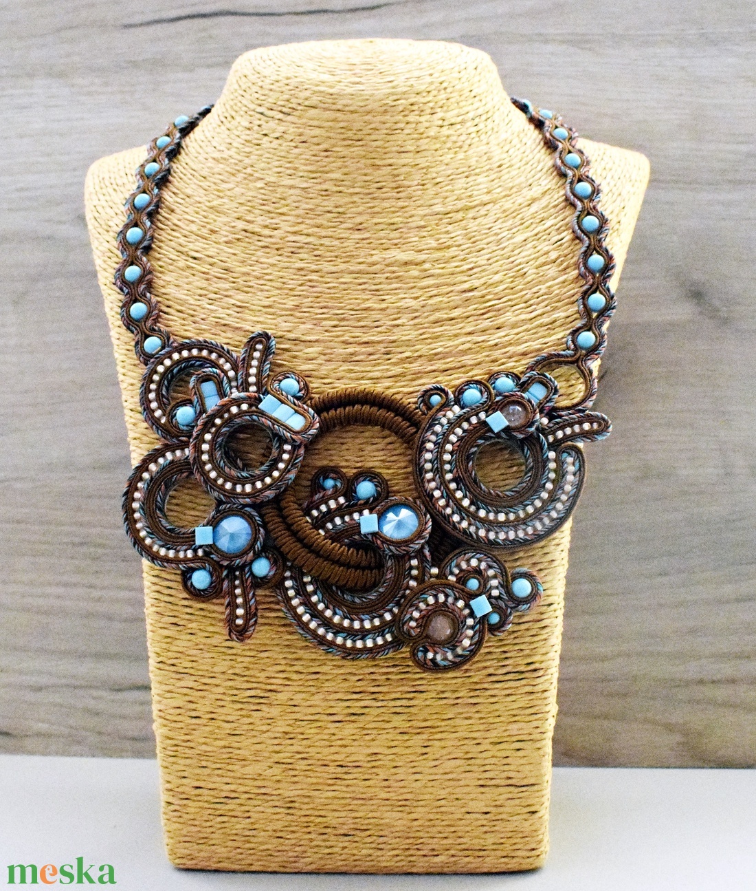 Barna sujtás nyaklánc - ékszer - nyaklánc - statement nyaklánc - Meska.hu Barna sujtás nyaklánc - ékszer - nyaklánc - statement nyaklánc - Meska.hu