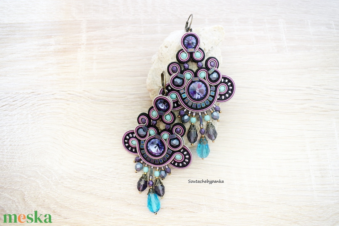 Elegáns sujtás fülbevaló - ékszer - fülbevaló - csillár fülbevaló - Meska.hu Elegáns sujtás fülbevaló - ékszer - fülbevaló - csillár fülbevaló - Meska.hu