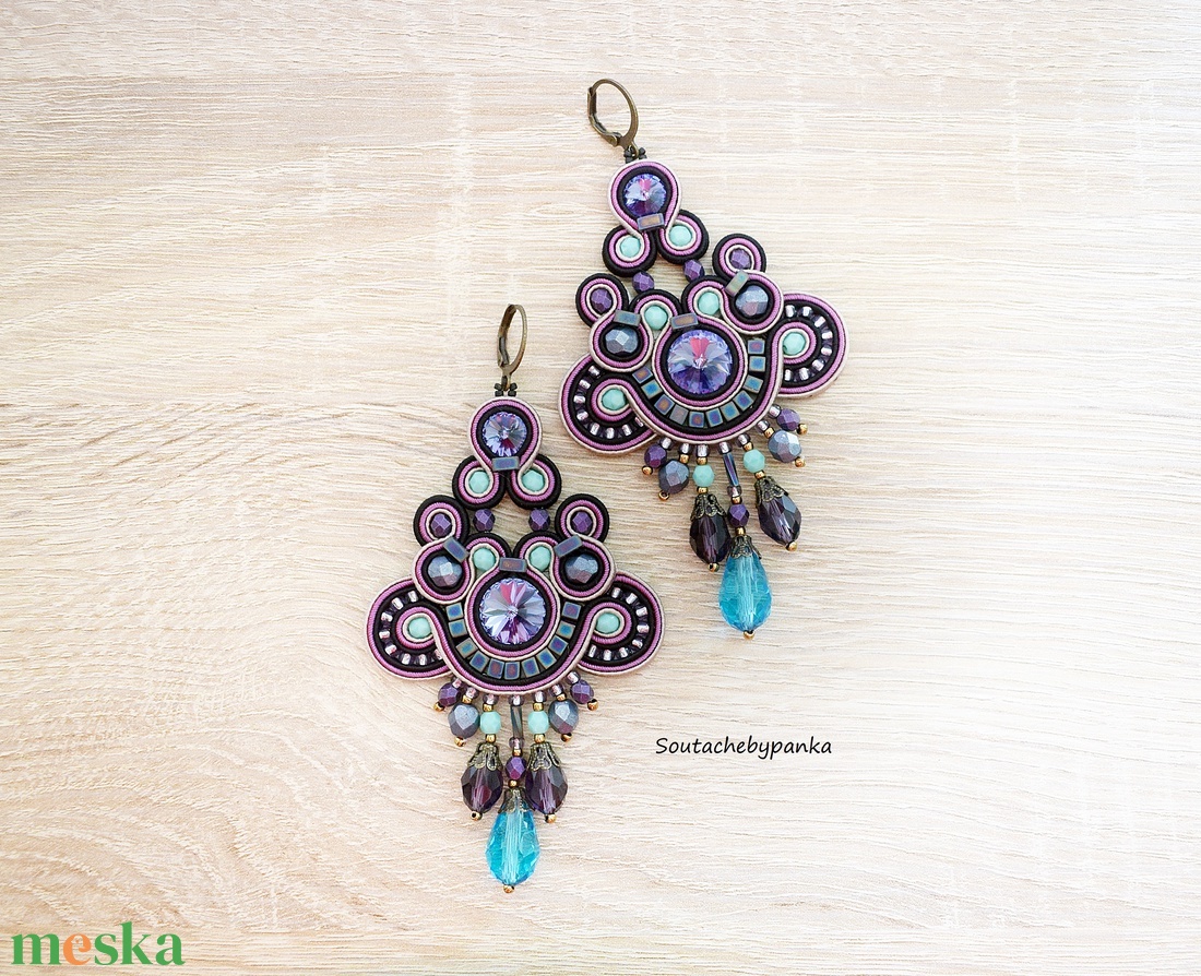 Elegáns sujtás fülbevaló - ékszer - fülbevaló - csillár fülbevaló - Meska.hu Elegáns sujtás fülbevaló - ékszer - fülbevaló - csillár fülbevaló - Meska.hu