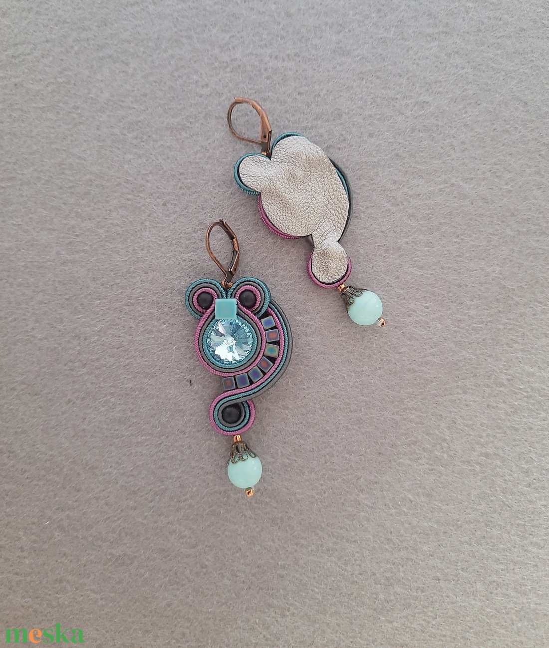 Elegáns sujtás fülbevaló - ékszer - fülbevaló - csillár fülbevaló - Meska.hu