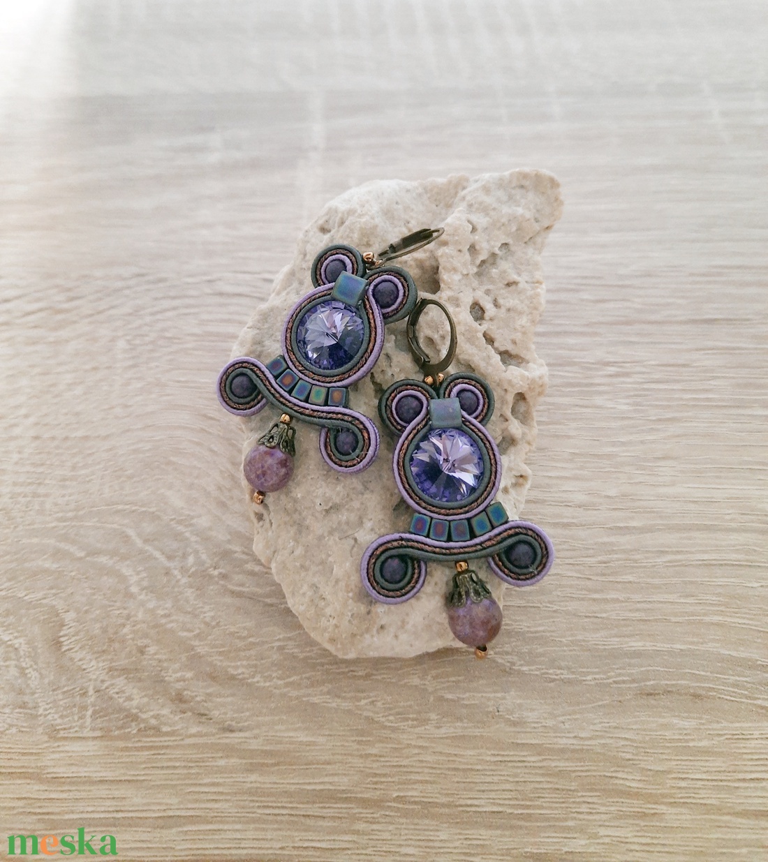 Elegáns sujtás fülbevaló - ékszer - fülbevaló - csillár fülbevaló - Meska.hu