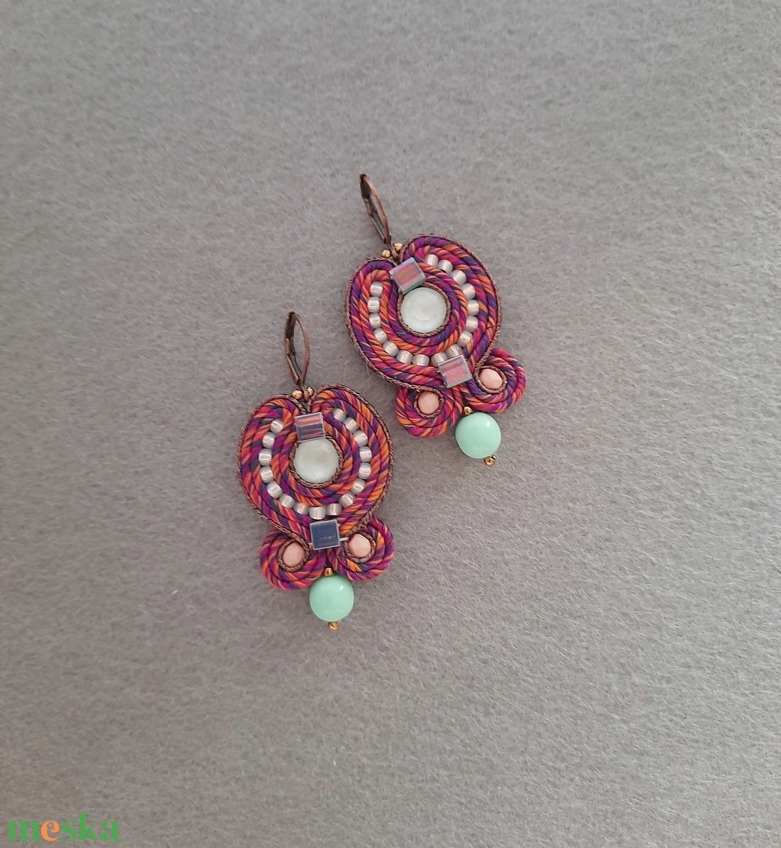 Elegáns sujtás fülbevaló - ékszer - fülbevaló - csillár fülbevaló - Meska.hu