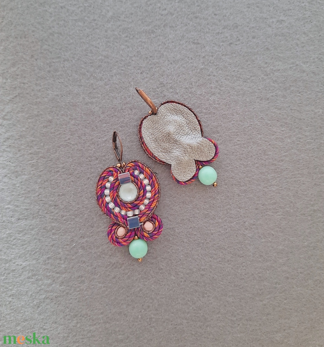 Elegáns sujtás fülbevaló - ékszer - fülbevaló - csillár fülbevaló - Meska.hu