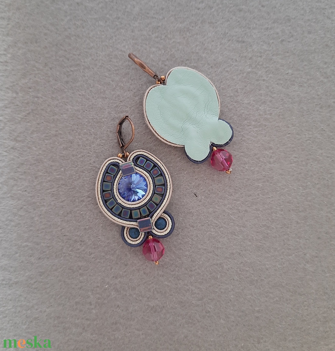 Elegáns sujtás fülbevaló - ékszer - fülbevaló - csillár fülbevaló - Meska.hu