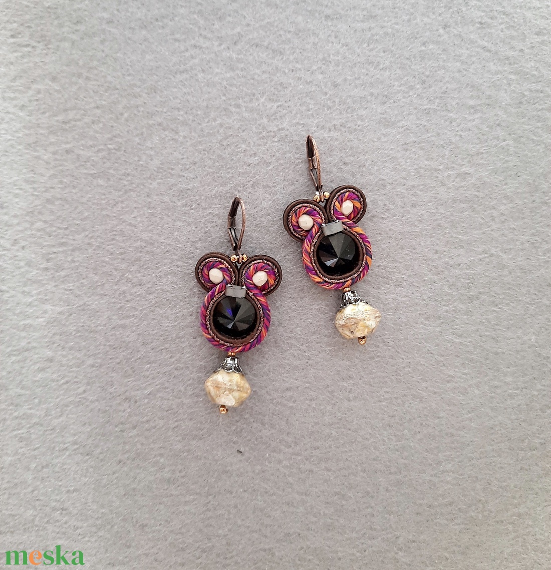 Elegáns sujtás fülbevaló - ékszer - fülbevaló - fülgyűrű - Meska.hu