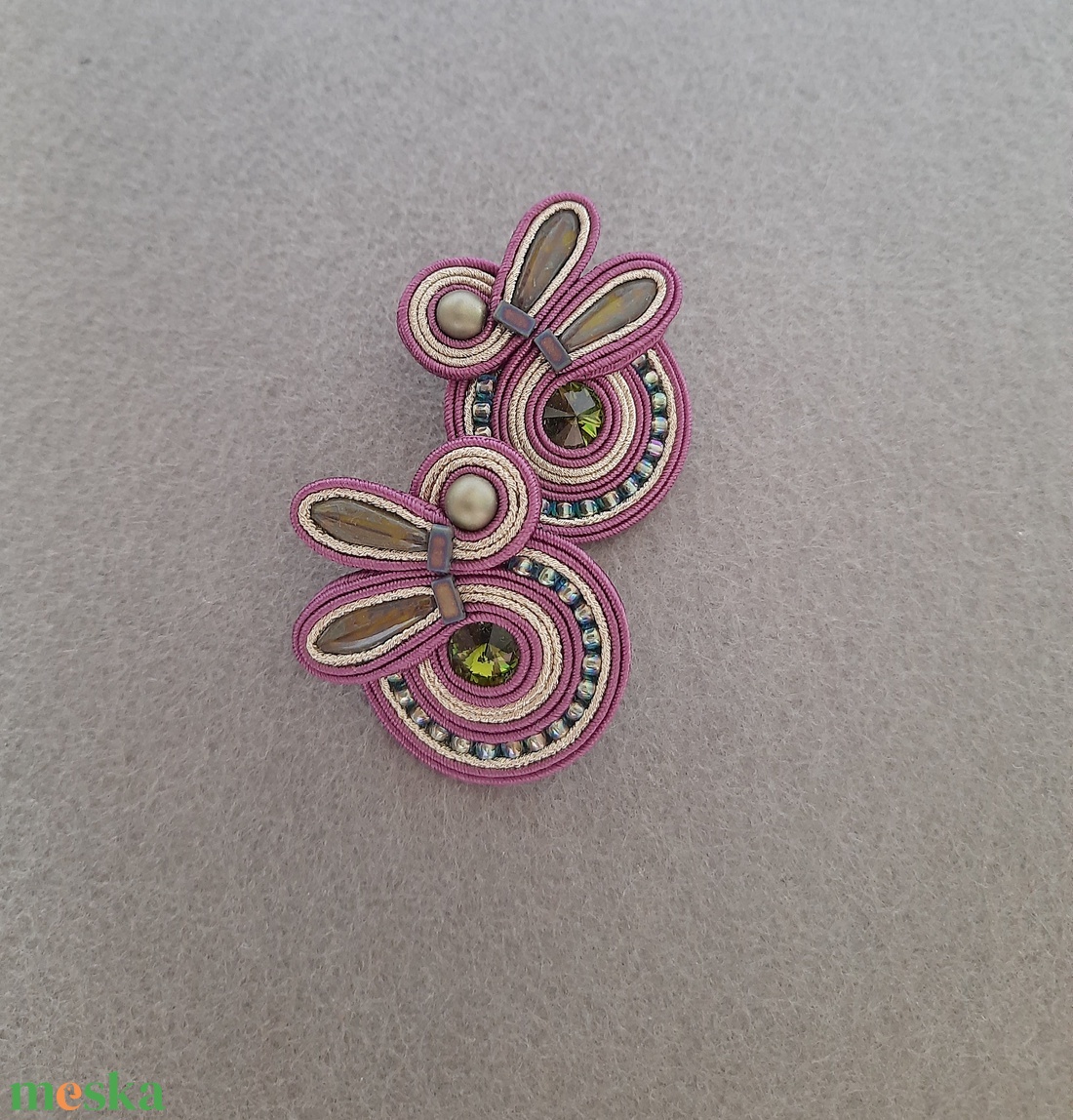 Elegáns sujtás fülbevaló - ékszer - fülbevaló - fülékszer - Meska.hu