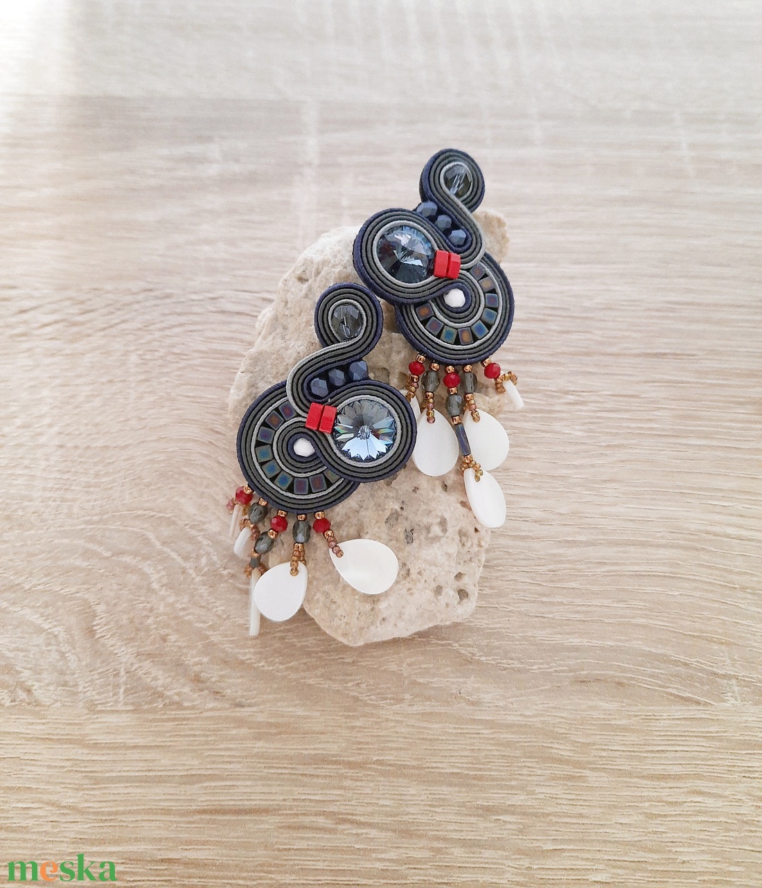 Elegáns sujtás fülbevaló - ékszer - fülbevaló - fülékszer - Meska.hu