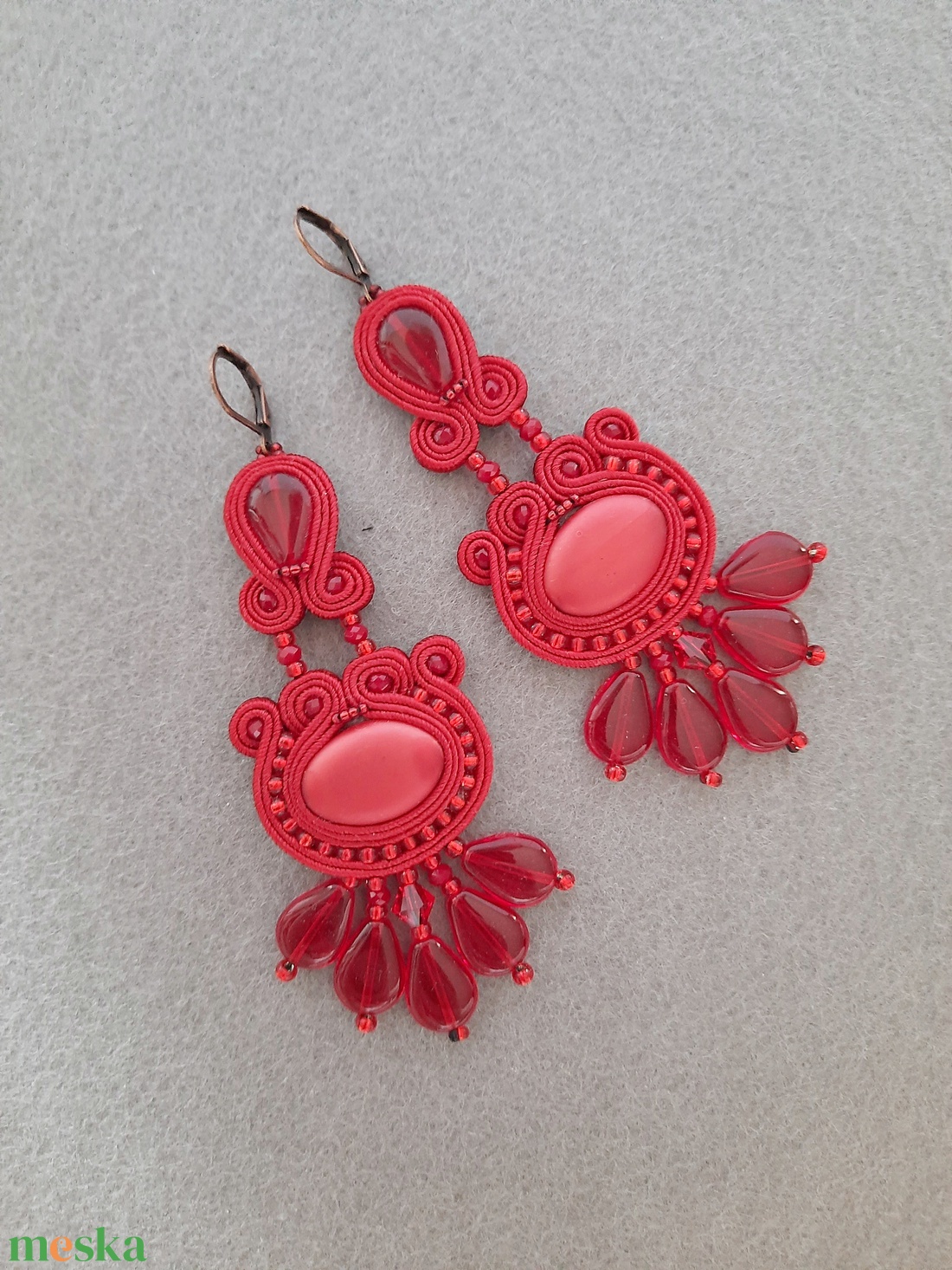 Elegáns sujtás fülbevaló - ékszer - fülbevaló - csillár fülbevaló - Meska.hu