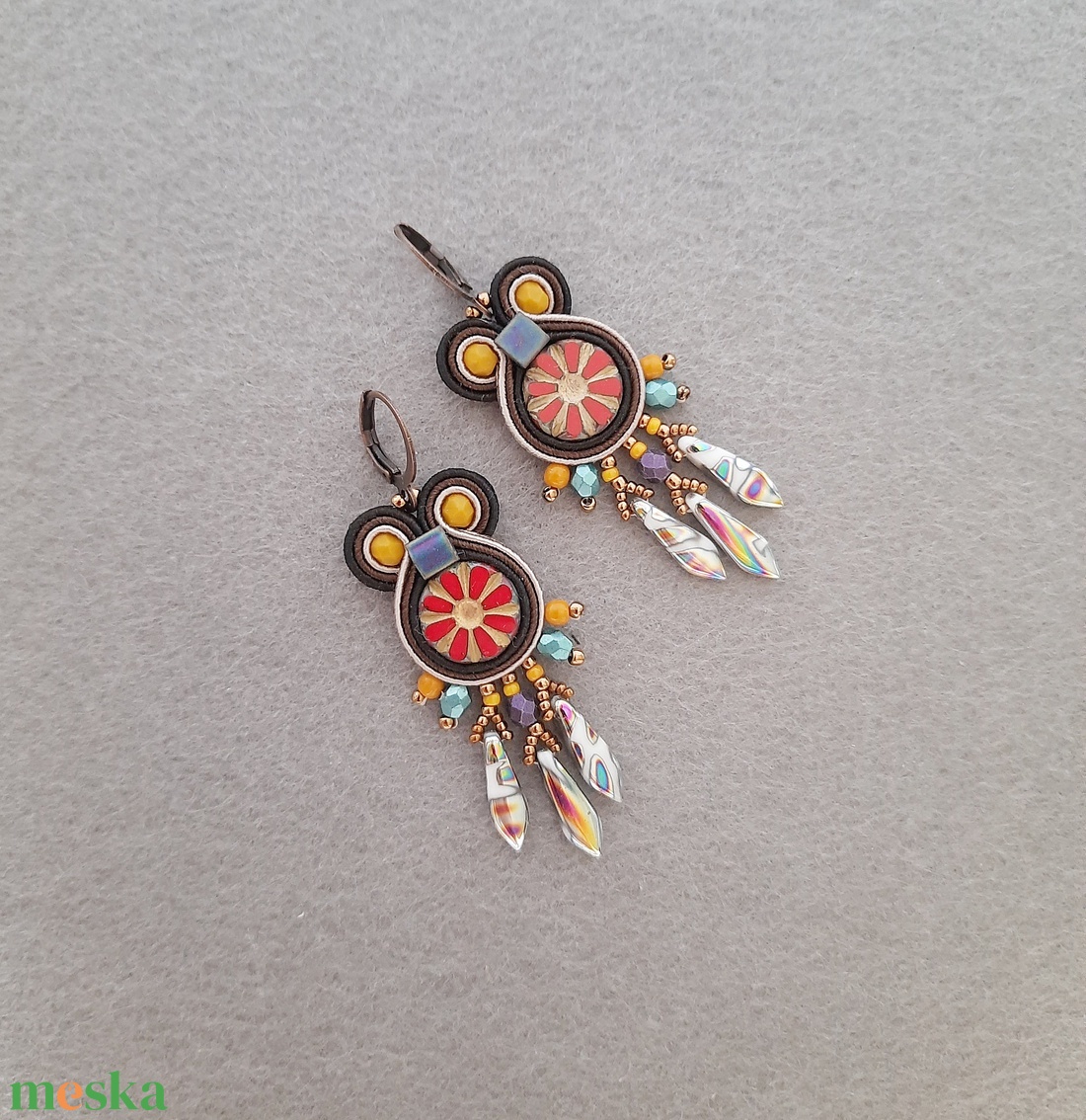 Elegáns sujtás fülbevaló - ékszer - fülbevaló - fülgyűrű - Meska.hu