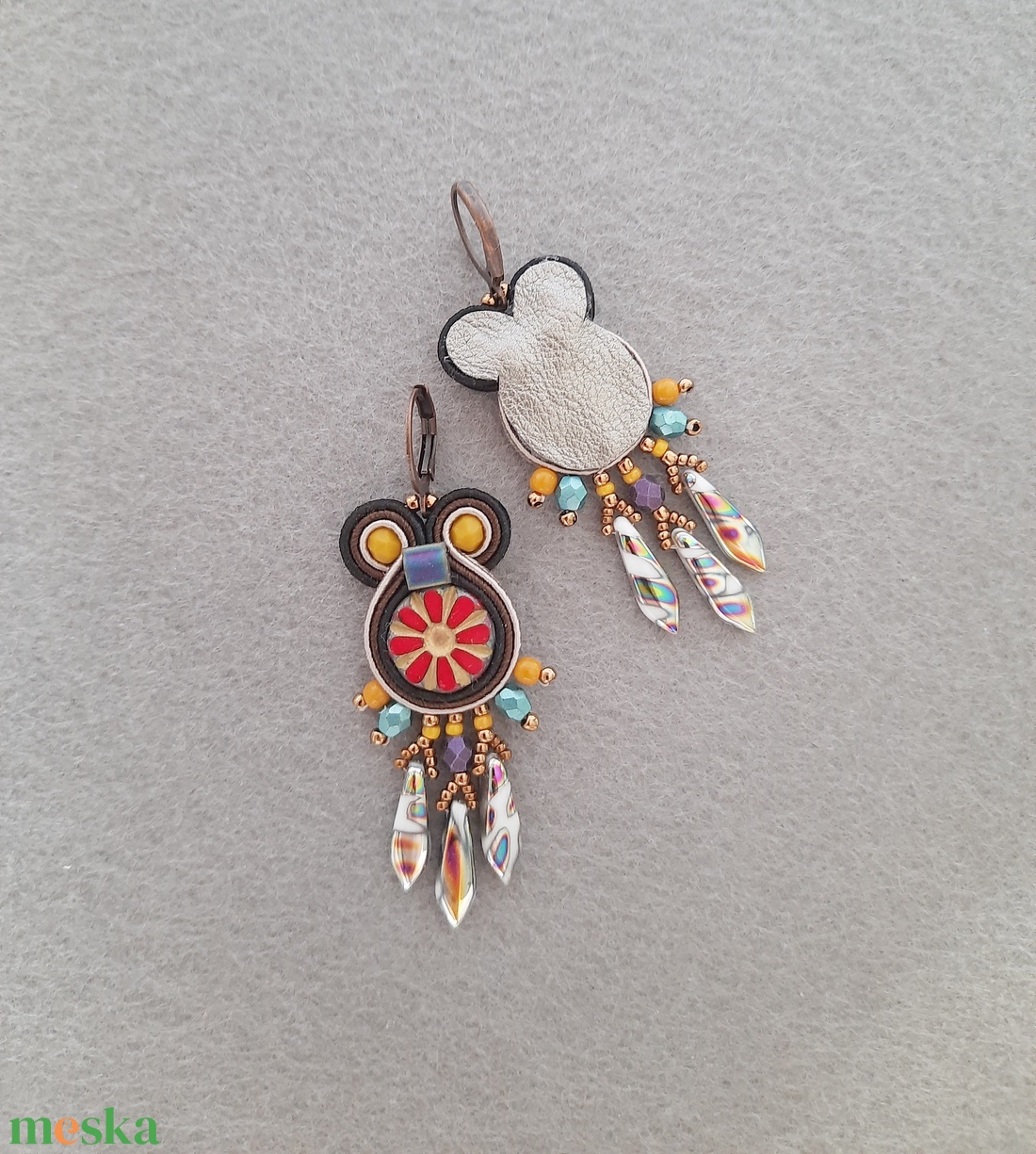 Elegáns sujtás fülbevaló - ékszer - fülbevaló - fülgyűrű - Meska.hu