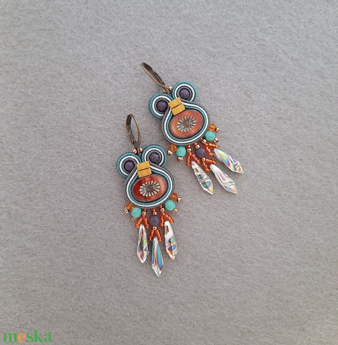 Elegáns sujtás fülbevaló - ékszer - fülbevaló - fülgyűrű - Meska.hu