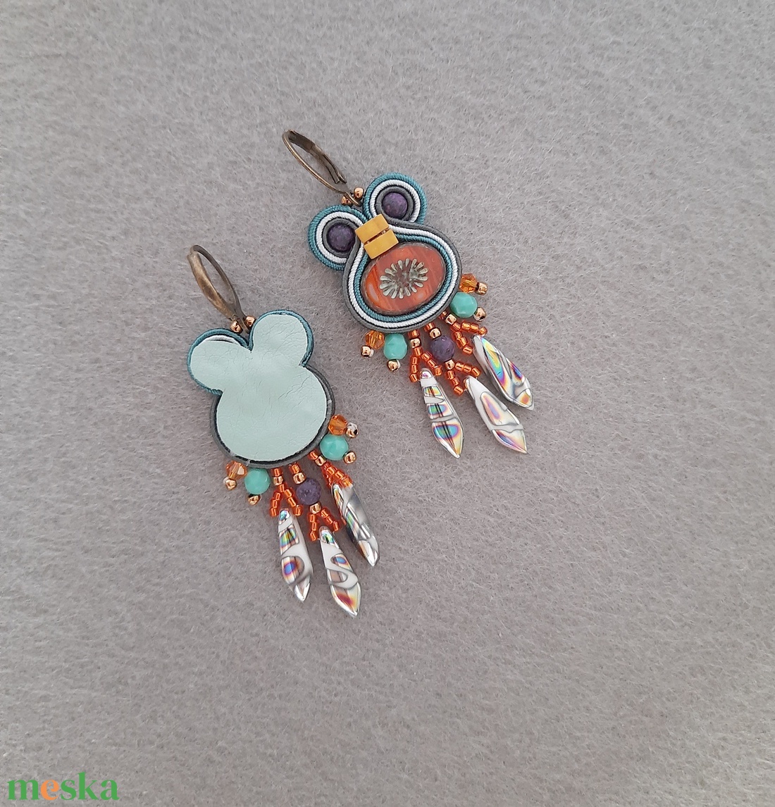 Elegáns sujtás fülbevaló - ékszer - fülbevaló - fülgyűrű - Meska.hu