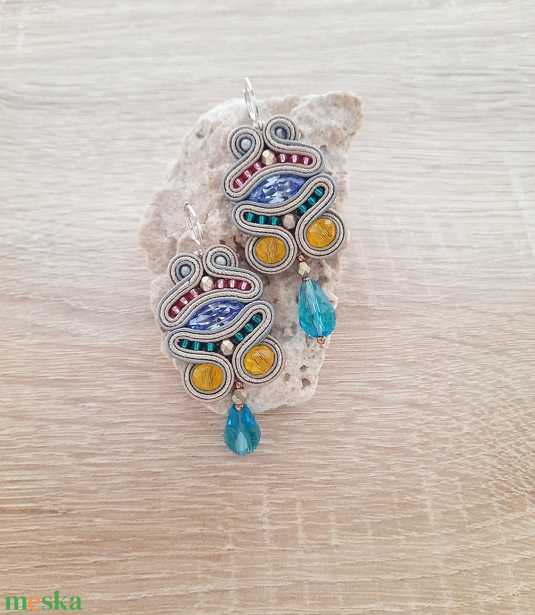 Elegáns sujtás fülbevaló - ékszer - fülbevaló - csillár fülbevaló - Meska.hu