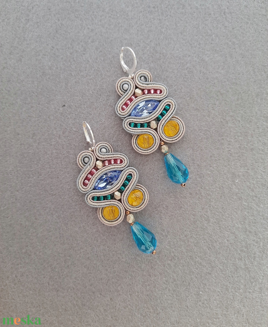 Elegáns sujtás fülbevaló - ékszer - fülbevaló - csillár fülbevaló - Meska.hu