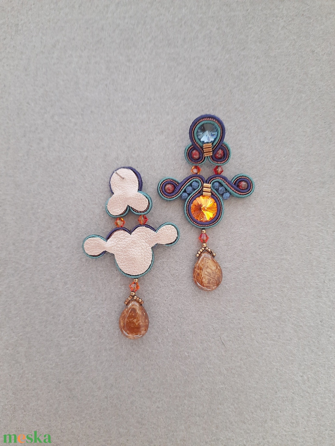 Elegáns sujtás fülbevaló - ékszer - fülbevaló - csillár fülbevaló - Meska.hu