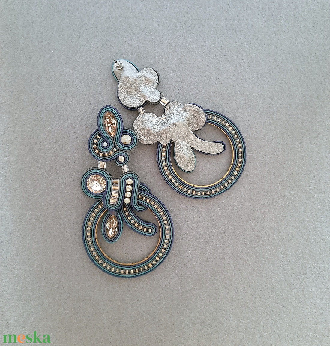 Elegáns sujtás fülbevaló - ékszer - fülbevaló - csillár fülbevaló - Meska.hu