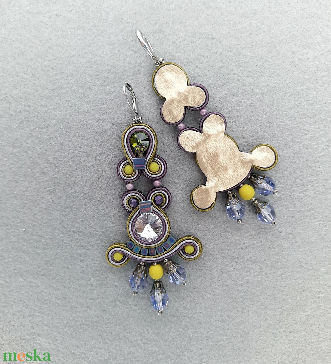 Elegáns sujtás fülbevaló - ékszer - fülbevaló - csillár fülbevaló - Meska.hu