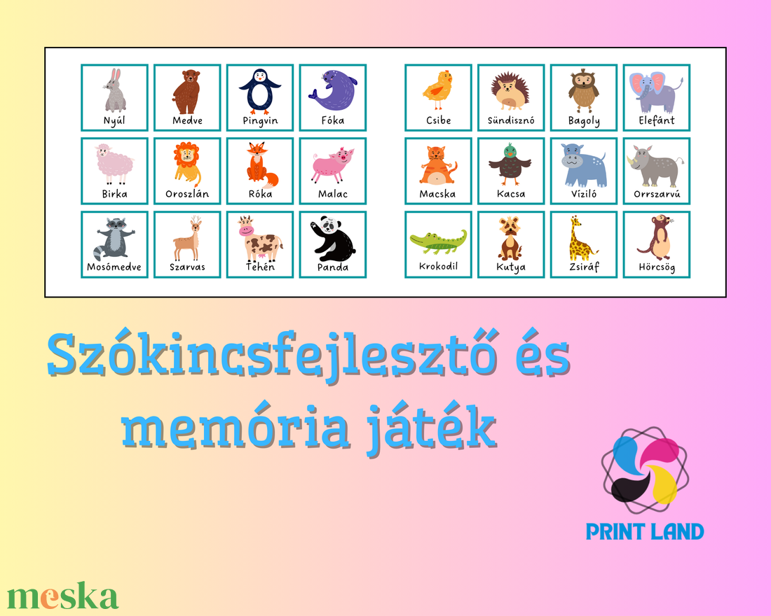 Szókincsfejlesztő és memória játék - Válogatás 2 - játék & sport - készségfejlesztő és logikai játék - oktató játékok - Meska.hu Szókincsfejlesztő és memória játék - Válogatás 2 - játék & sport - készségfejlesztő és logikai játék - oktató játékok - Meska.hu