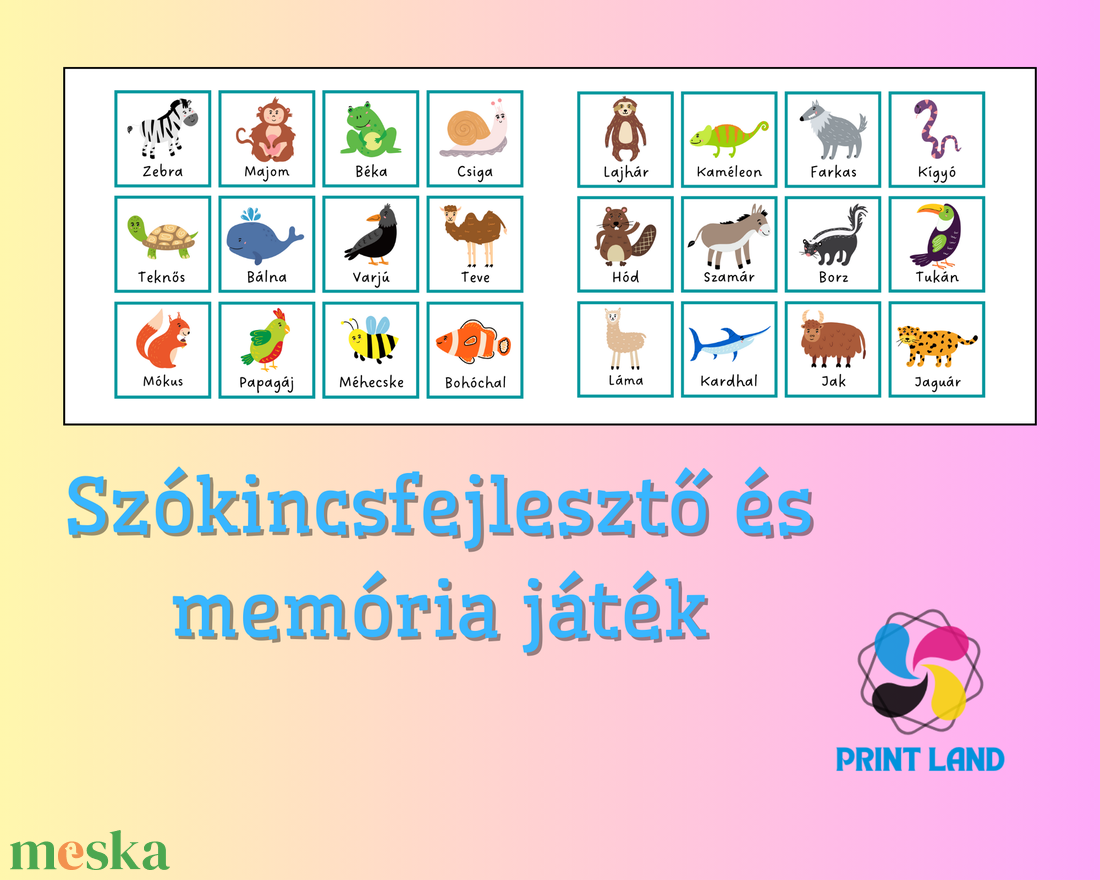 Szókincsfejlesztő és memória játék - Válogatás 2 - játék & sport - készségfejlesztő és logikai játék - oktató játékok - Meska.hu Szókincsfejlesztő és memória játék - Válogatás 2 - játék & sport - készségfejlesztő és logikai játék - oktató játékok - Meska.hu