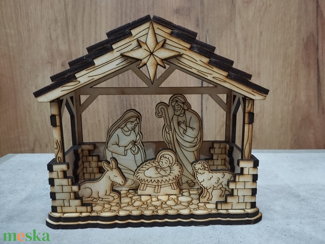 Betlehem  - karácsony - karácsonyi lakásdekoráció - karácsonyi lakásdíszek - Meska.hu