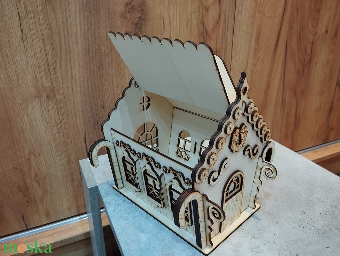 Mézeskalács ház  - karácsony - karácsonyi lakásdekoráció - ünnepi asztaldekoráció - Meska.hu