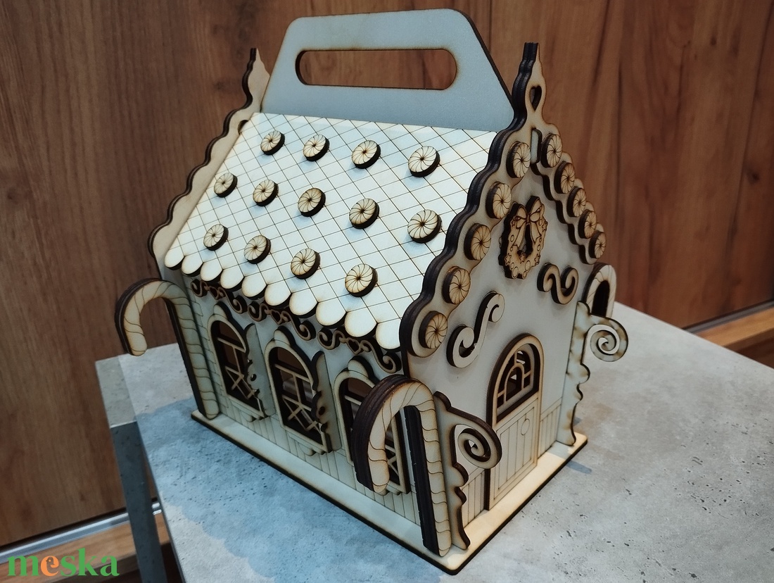 Mézeskalács ház  - karácsony - karácsonyi lakásdekoráció - ünnepi asztaldekoráció - Meska.hu