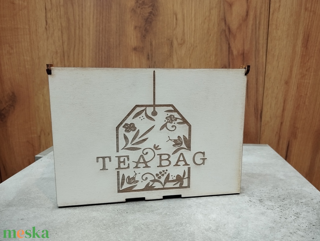 Tea tartó doboz - otthon & életmód - konyhafelszerelés, tálalás - konyhai tárolás - tea & kávé tárolás - Meska.hu