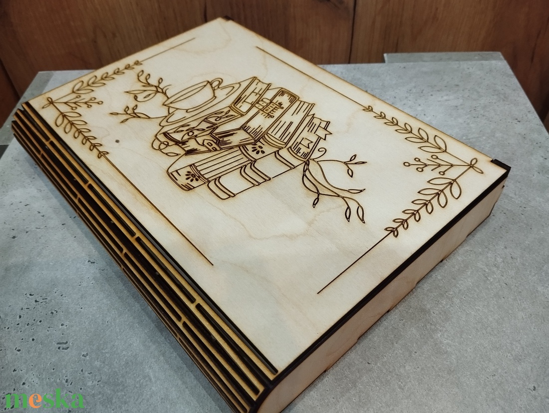 Könyvtartó doboz - otthon & életmód - tárolás & rendszerezés - doboz - Meska.hu