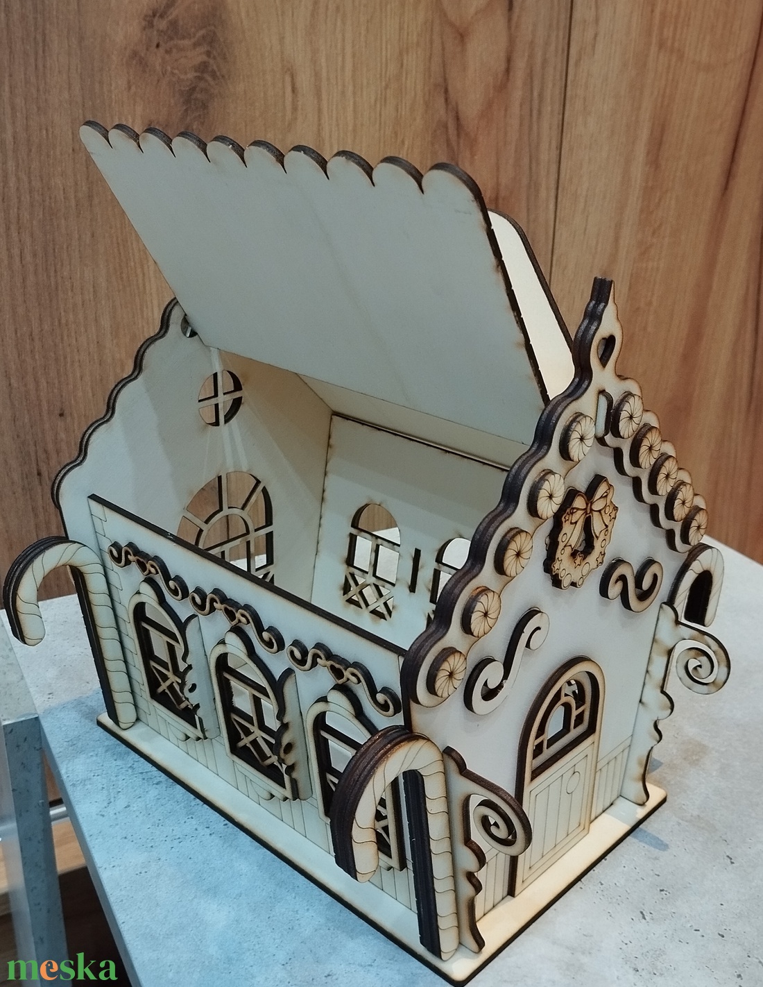 Mézeskalács ház  - karácsony - karácsonyi lakásdekoráció - ünnepi asztaldekoráció - Meska.hu