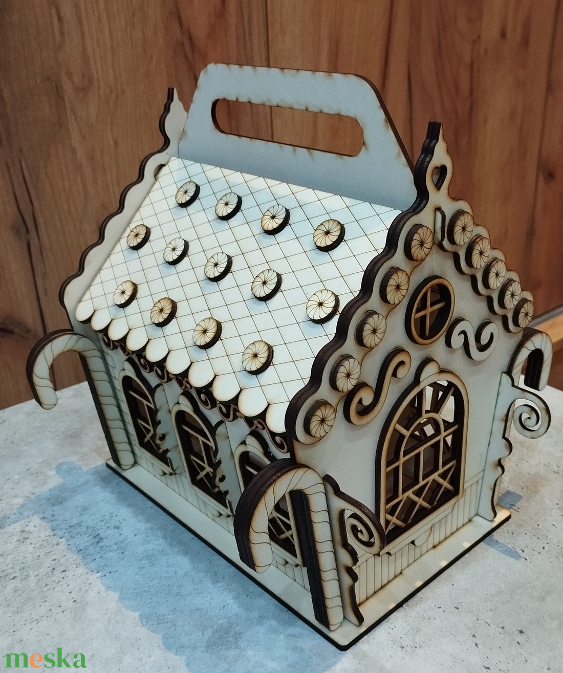 Mézeskalács ház  - karácsony - karácsonyi lakásdekoráció - ünnepi asztaldekoráció - Meska.hu