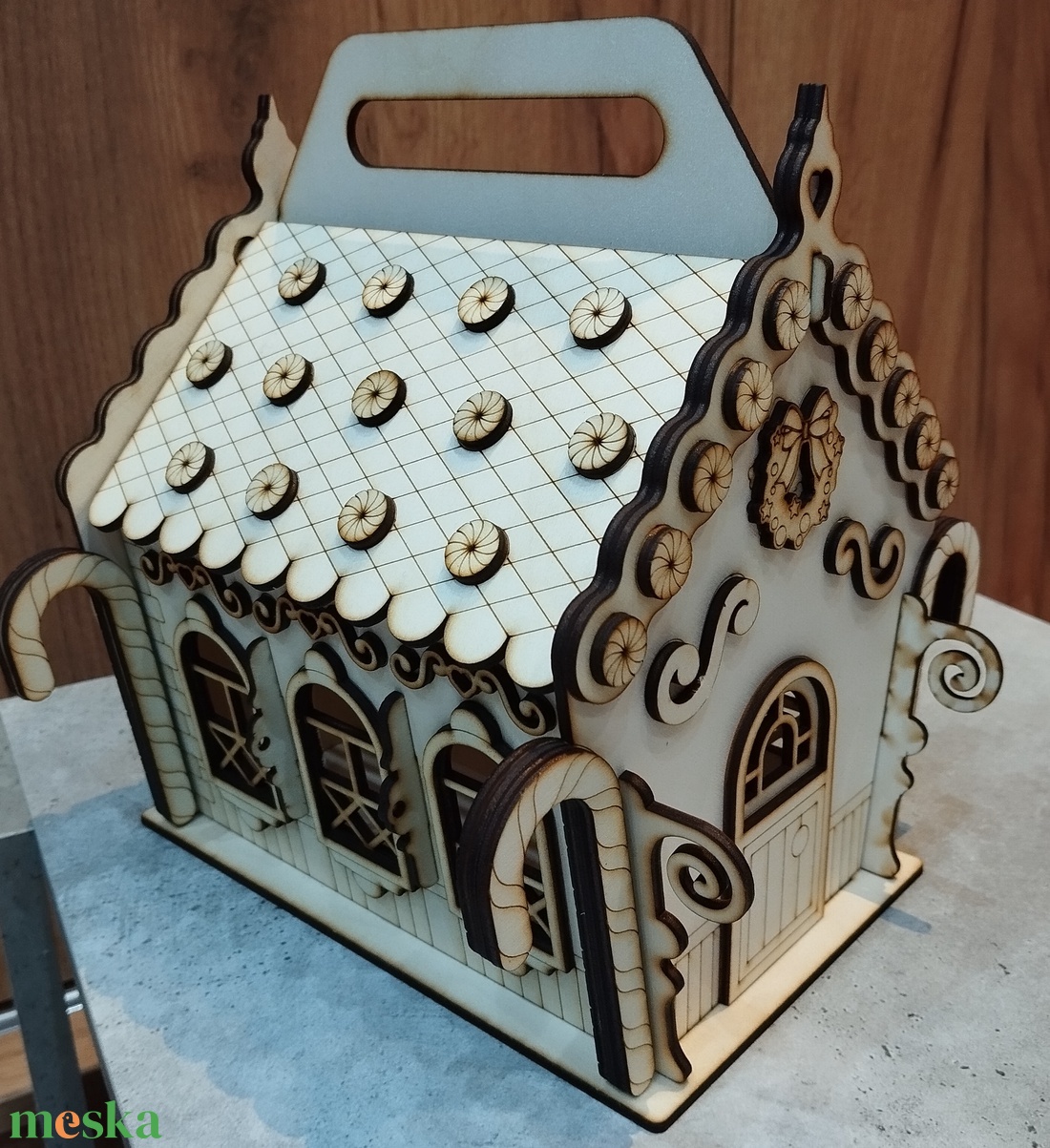 Mézeskalács ház  - karácsony - karácsonyi lakásdekoráció - ünnepi asztaldekoráció - Meska.hu