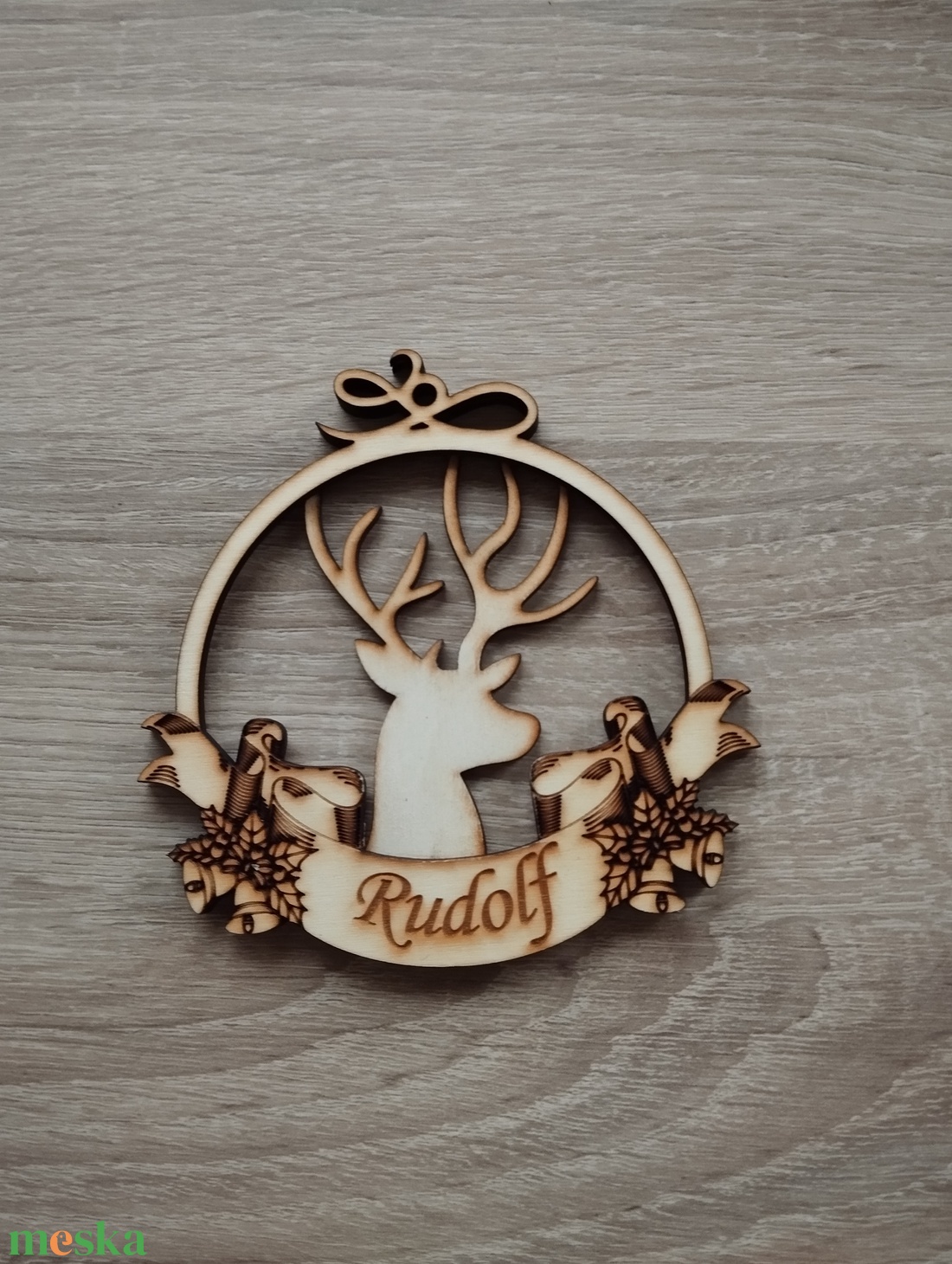 Rudolf karácsonyfa dísz  - karácsony - karácsonyi lakásdekoráció - karácsonyfadíszek - Meska.hu