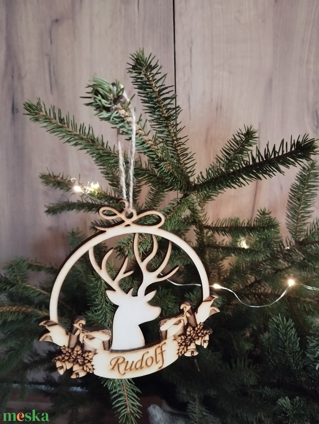 Rudolf karácsonyfa dísz  - karácsony - karácsonyi lakásdekoráció - karácsonyfadíszek - Meska.hu