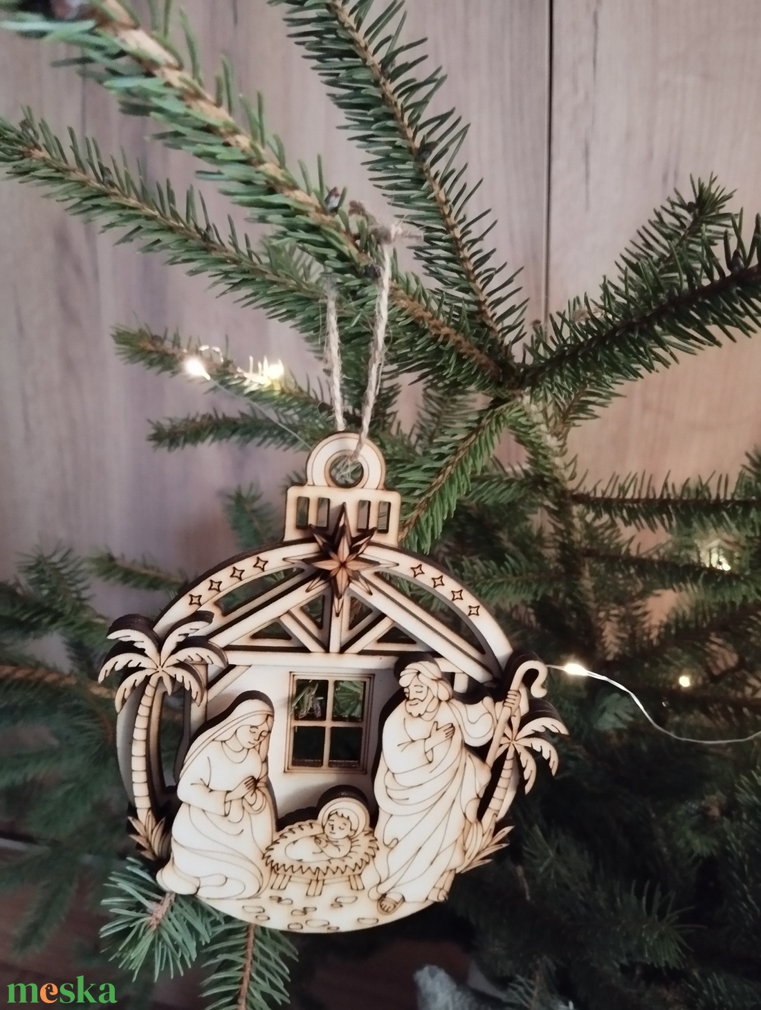 Betlehemes karácsonyfa dísz  - karácsony - karácsonyi lakásdekoráció - karácsonyfadíszek - Meska.hu