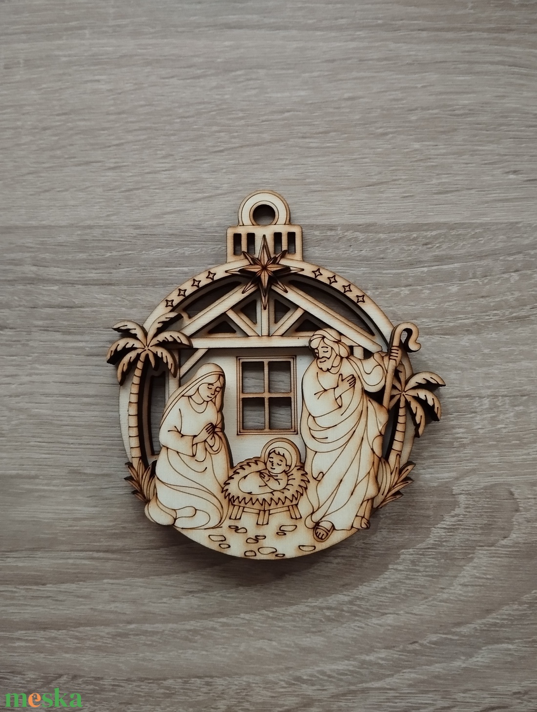 Betlehemes karácsonyfa dísz  - karácsony - karácsonyi lakásdekoráció - karácsonyfadíszek - Meska.hu