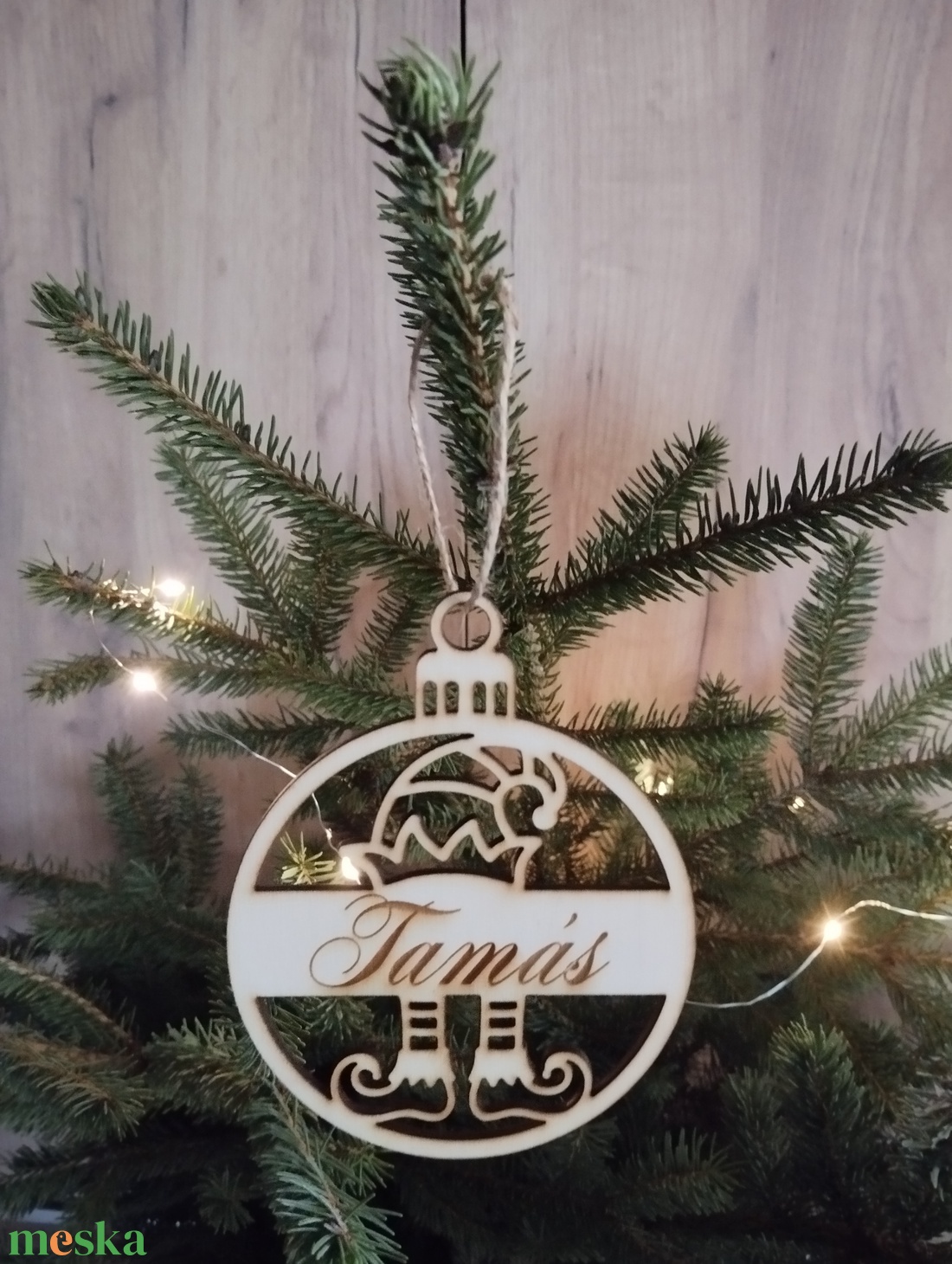 Névre szóló karácsonyfa dísz  - karácsony - karácsonyi lakásdekoráció - karácsonyfadíszek - Meska.hu