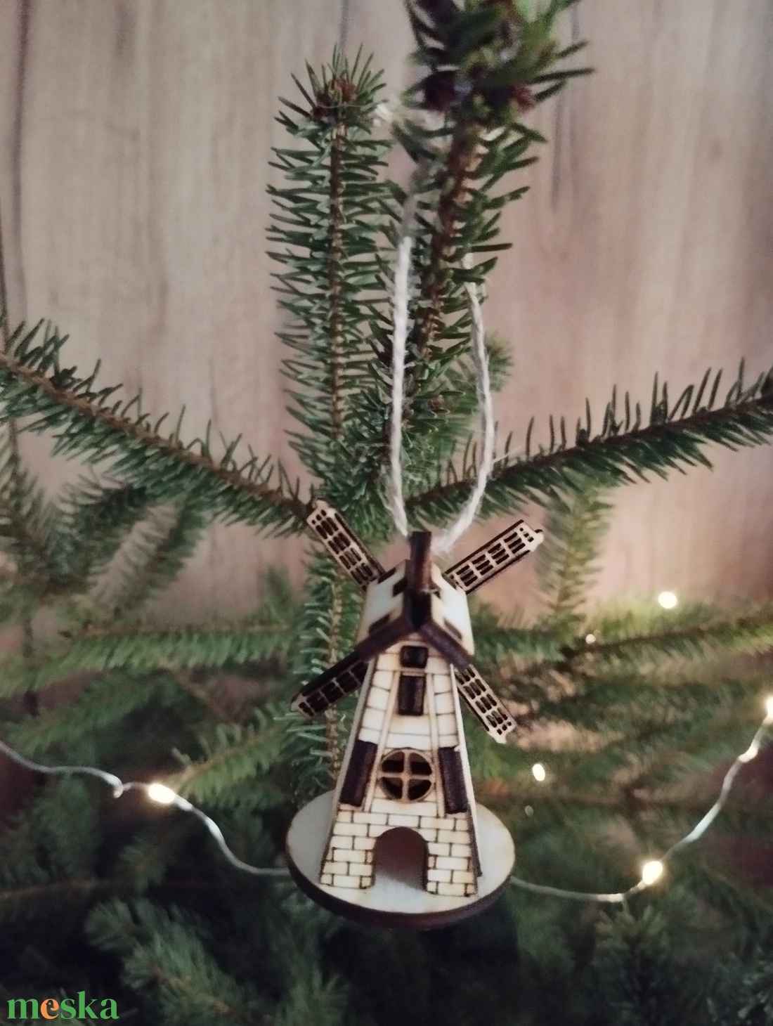 Kisház karácsonyfa dísz  - karácsony - karácsonyi lakásdekoráció - karácsonyfadíszek - Meska.hu