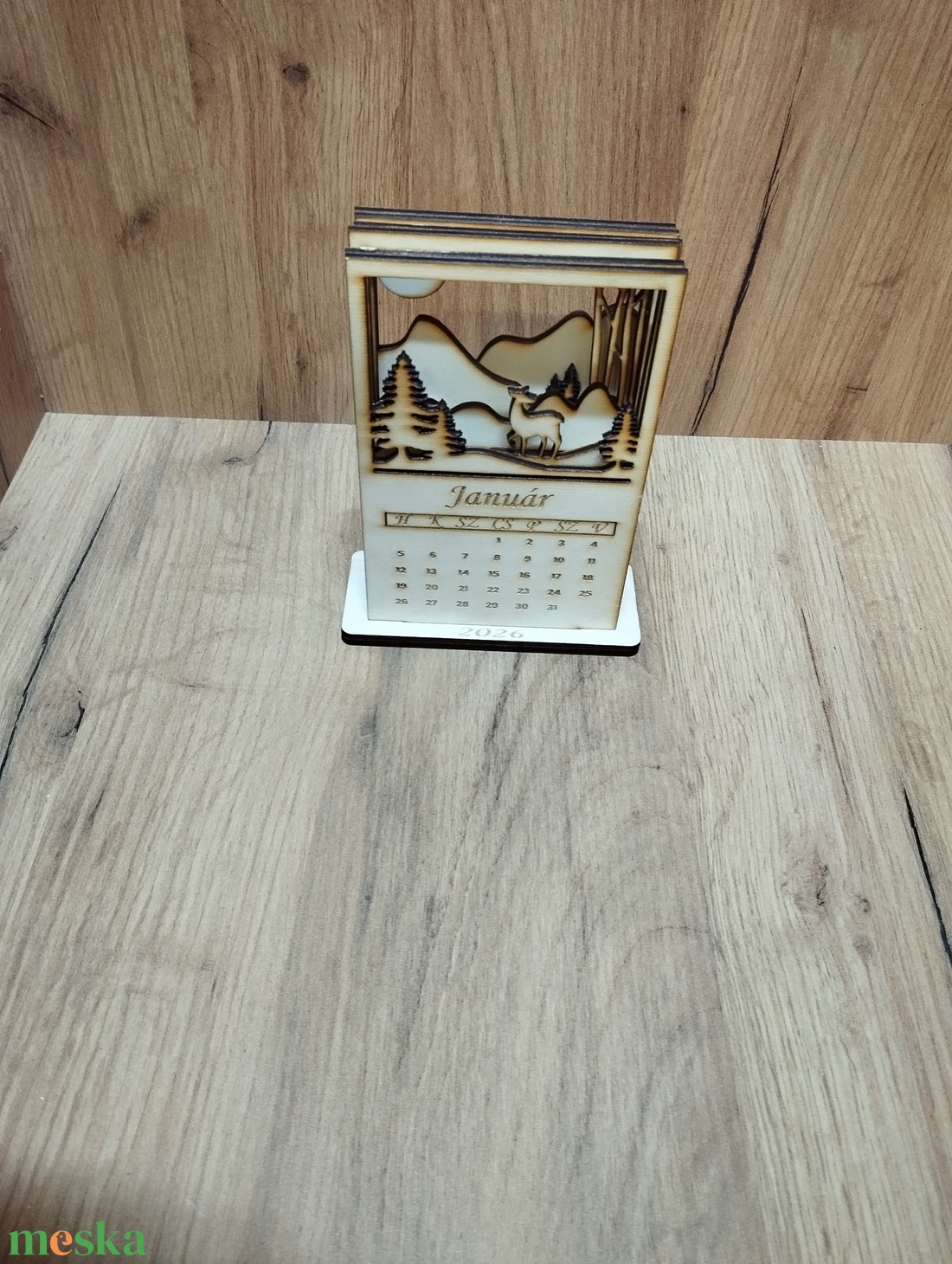 2026-os 3d asztali naptár - otthon & életmód - papír, írószer - naptár & tervező - Meska.hu