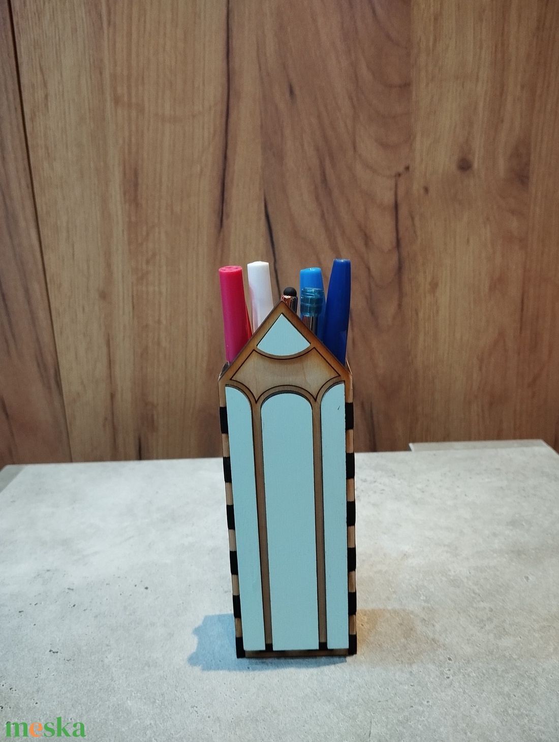 Ceruza formájú ceruzatartó  - otthon & életmód - tárolás & rendszerezés - íróasztali tároló - Meska.hu