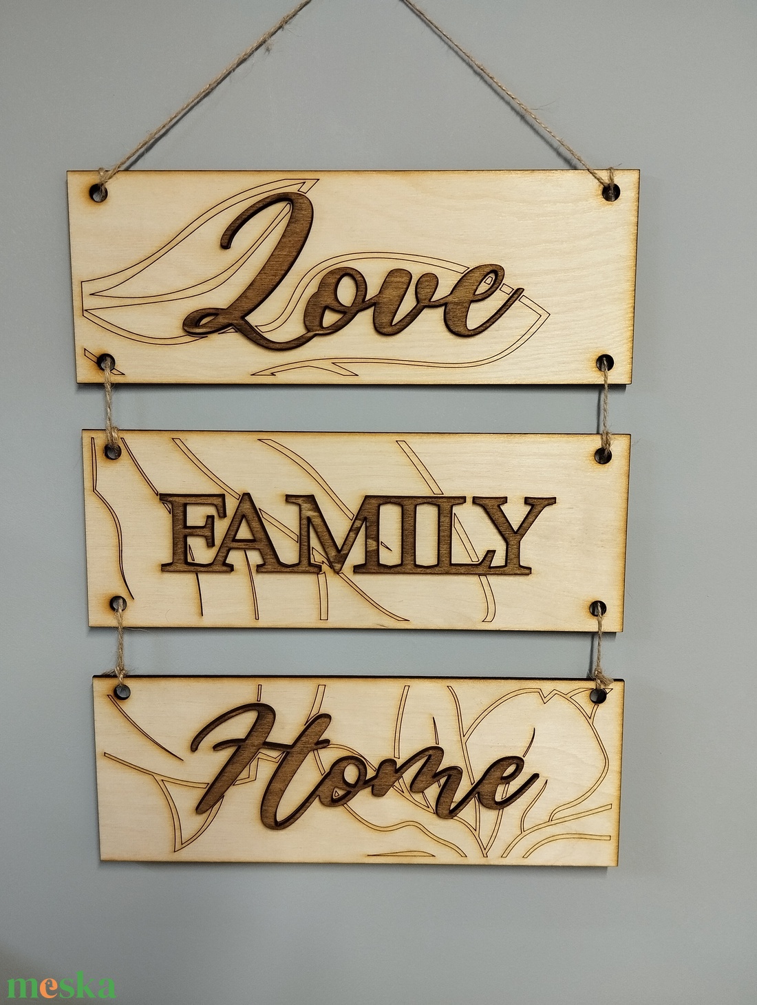 Függő fali dekorációs tábla  - otthon & életmód - dekoráció - fali és függő dekoráció - falra akasztható dekor - Meska.hu
