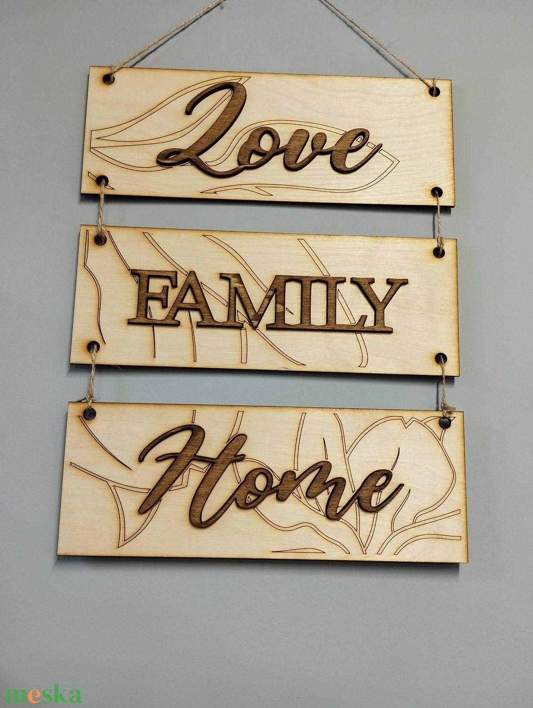 Függő fali dekorációs tábla  - otthon & életmód - dekoráció - fali és függő dekoráció - falra akasztható dekor - Meska.hu