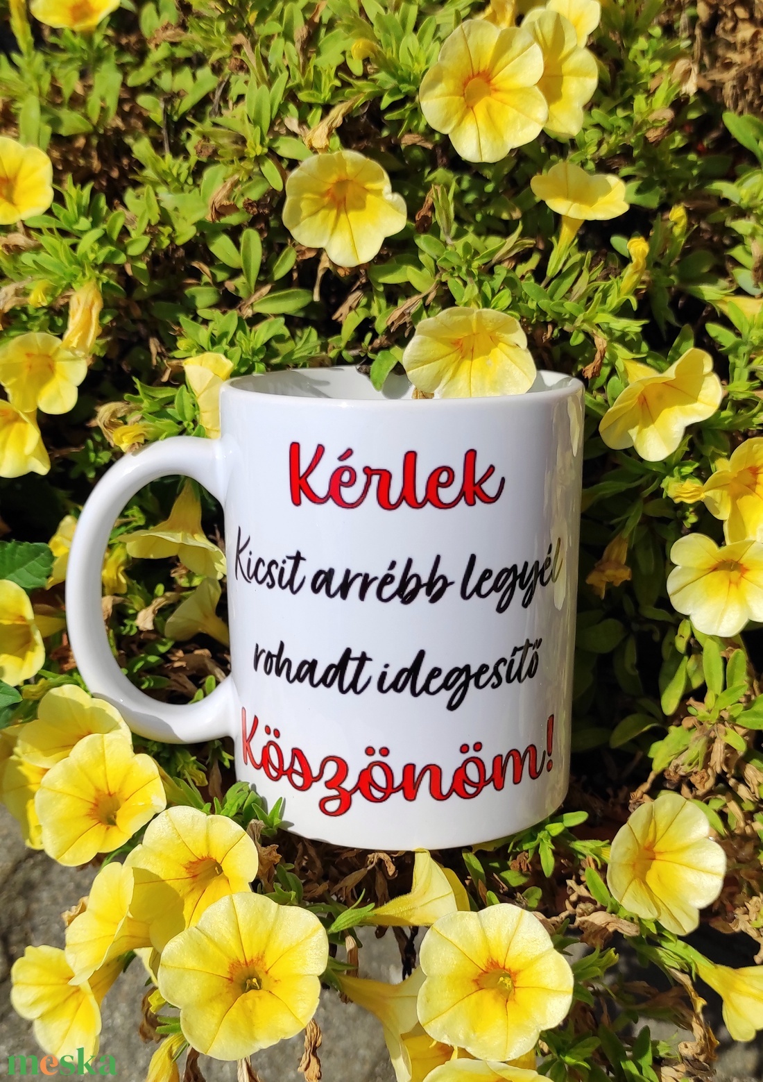 Bögre - Kicsit arrébb... - otthon & életmód - konyhafelszerelés, tálalás - tálalás - bögre & csésze - Meska.hu