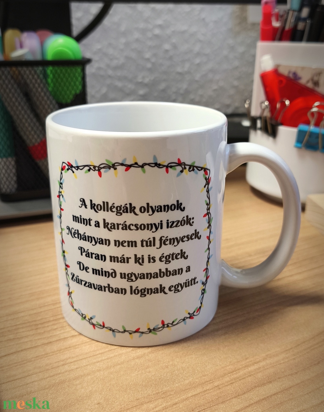 Karácsonyi bögre - kollégáknak - otthon & életmód - konyhafelszerelés, tálalás - tálalás - bögre & csésze - Meska.hu