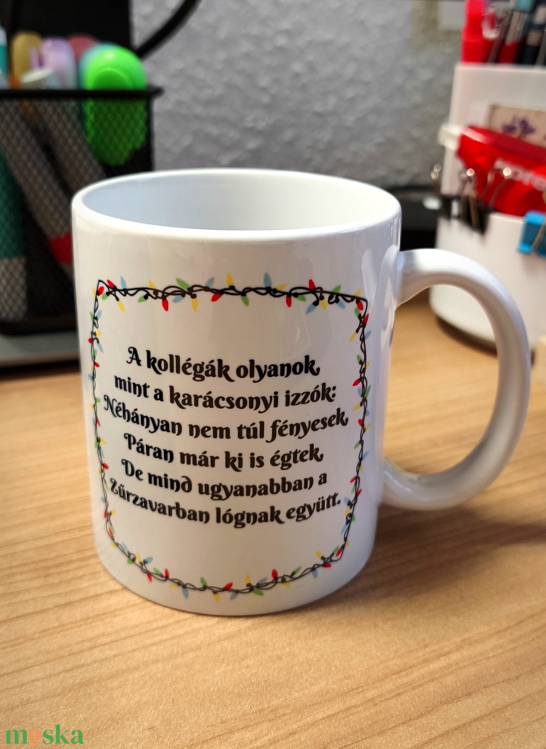 Karácsonyi bögre - kollégáknak - otthon & életmód - konyhafelszerelés, tálalás - tálalás - bögre & csésze - Meska.hu