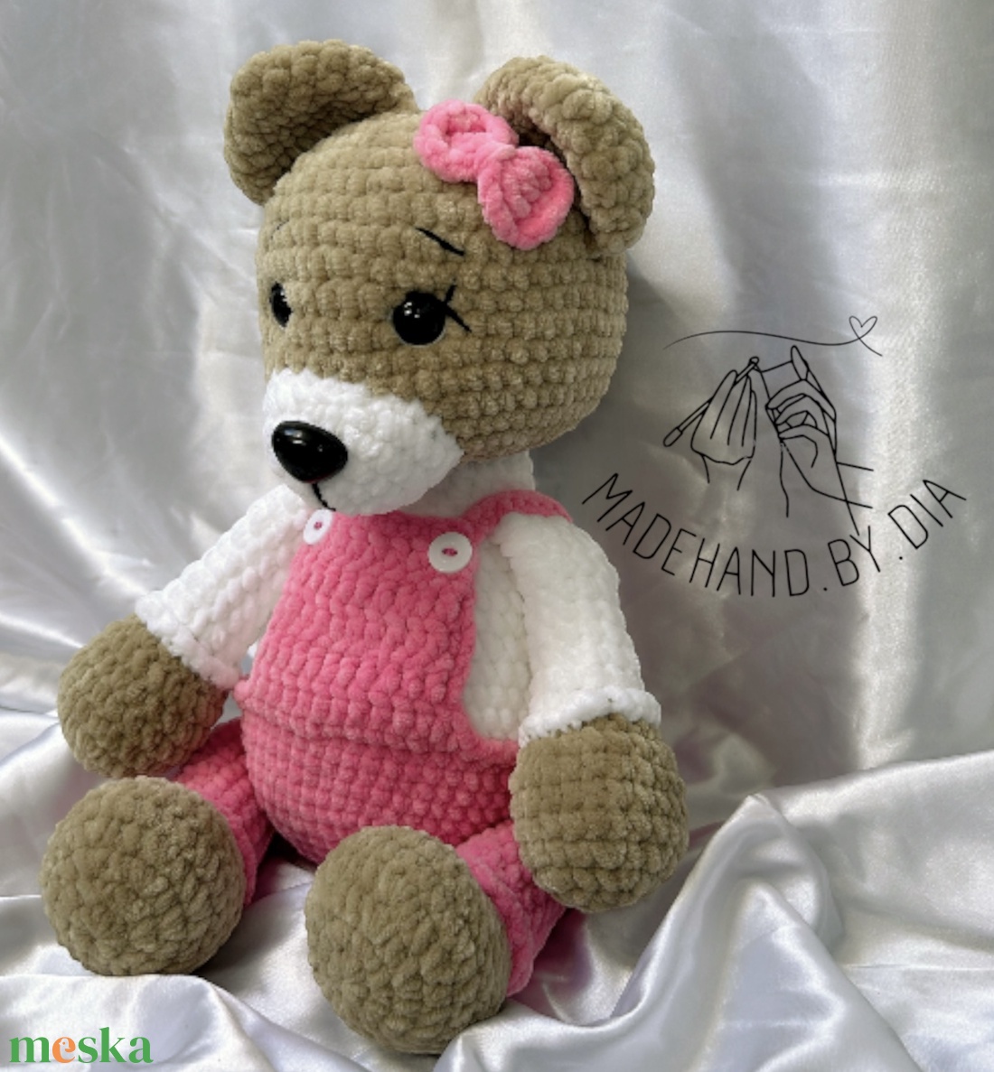 Horgolt Maci - játék & sport - plüssállat & játékfigura - maci - Meska.hu